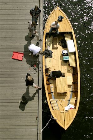 parties boats - A wooden boat viewed from above Stock Photo - Budget Royalty-Free & Subscription, Code: 400-05029634