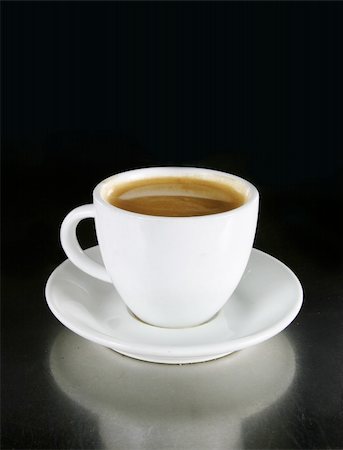 expresso bar - Double Americano in a white coffee cup Stock Photo - Budget Royalty-Free & Subscription, Code: 400-05029740