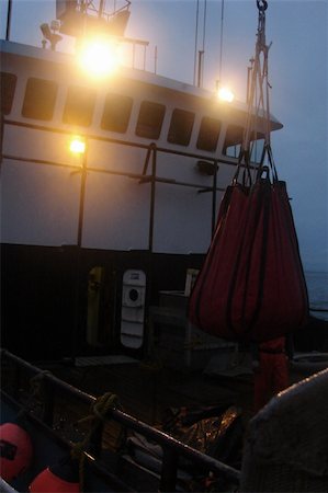 At the end of the opening, boats deliver their loads of red salmon to the tenders to be weighed and stored for delivery to the canneries. Photographie de stock - Aubaine LD & Abonnement, Code: 400-05020089