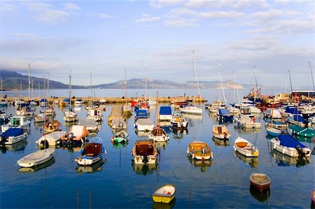 english ports - lyme regis dorset england uk the harbour Stock Photo - Budget Royalty-Free & Subscription, Code: 400-05020183