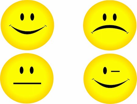 sad yellow icon - Different icons expressing feelings of love, anger, sadness, disgust Stock Photo - Budget Royalty-Free & Subscription, Code: 400-05020426