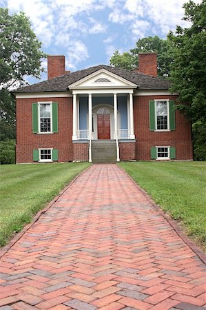 a photo of farmington, a colonial home in Louisville, Ky built from a design by Thomas Jefferson Stock Photo - Budget Royalty-Free & Subscription, Code: 400-05021141