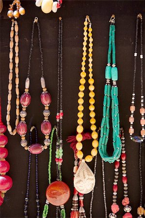 traditional berber neckless in the street market Stock Photo - Budget Royalty-Free & Subscription, Code: 400-05021265