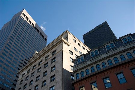 Buildings appear stacked on buildings in Boston, MA Stockbilder - Microstock & Abonnement, Bildnummer: 400-05022128