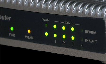 simsearch:400-05137120,k - Ethernet 10/100 Mbps WiFi router control panel Stock Photo - Budget Royalty-Free & Subscription, Code: 400-05022243