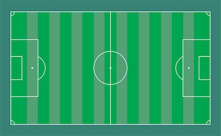 Soccer Field Illustration. Vector Stock Photo - Budget Royalty-Free & Subscription, Code: 400-05022449