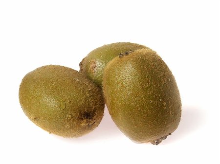 simsearch:400-04553701,k - Three kiwi fruits, isolated on white Stock Photo - Budget Royalty-Free & Subscription, Code: 400-05022643