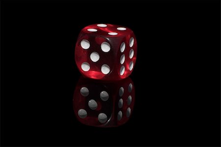 Red casino dice on the black background Stock Photo - Budget Royalty-Free & Subscription, Code: 400-05022690