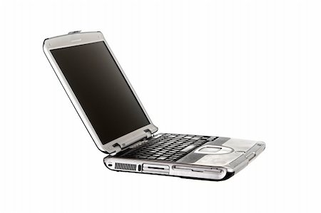 simsearch:400-04641104,k - Open Laptop isolated on a white background Stockbilder - Microstock & Abonnement, Bildnummer: 400-05023112