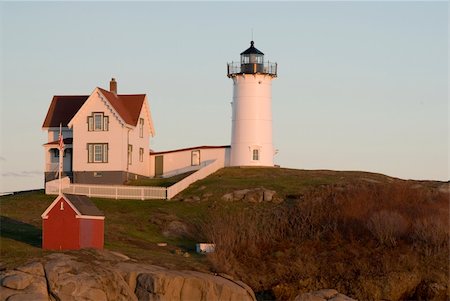 simsearch:400-05011594,k - Cape Neddick Lighthouse, also known as Nubble Lighthouse, near York, Maine Stock Photo - Budget Royalty-Free & Subscription, Code: 400-05023527