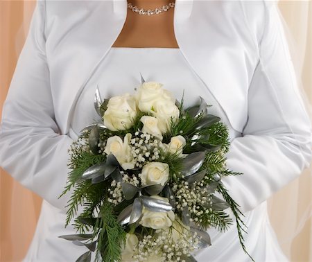 simsearch:400-04161971,k - Bride with her beautiful bouquet Stock Photo - Budget Royalty-Free & Subscription, Code: 400-05034039