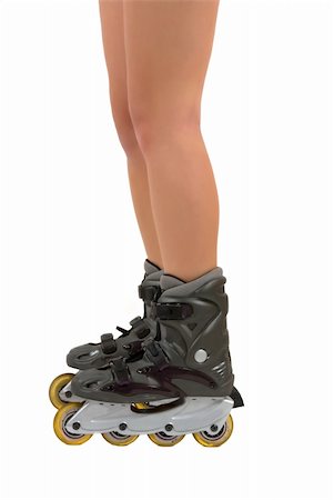 rollerblade girl - Roller blades and legs Stock Photo - Budget Royalty-Free & Subscription, Code: 400-05034047
