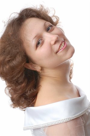 simsearch:400-04604293,k - beautiful young woman in a white dress Stockbilder - Microstock & Abonnement, Bildnummer: 400-05035372