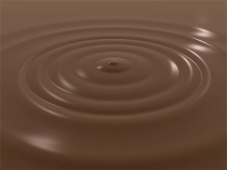 3d rendered illustration of molten chocolate Stock Photo - Budget Royalty-Free & Subscription, Code: 400-05035814