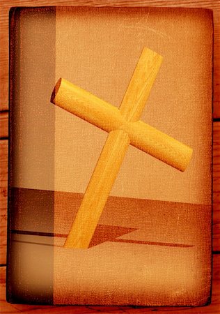 simsearch:400-06087640,k - Holy cross with old yellow paper 2D computer art Stock Photo - Budget Royalty-Free & Subscription, Code: 400-05035983