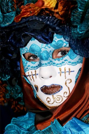 beautiful carnival mask Foto de stock - Super Valor sin royalties y Suscripción, Código: 400-05036229