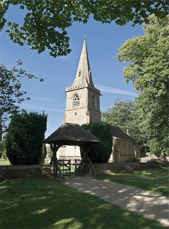 The church at lower slaughter village the cotswolds gloucestershire the midlands england uk. Photographie de stock - Aubaine LD & Abonnement, Code: 400-05036355