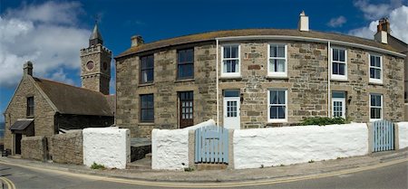 davidmartyn (artist) - holiday resort town porthleven cornwall england uk Foto de stock - Super Valor sin royalties y Suscripción, Código: 400-05036746