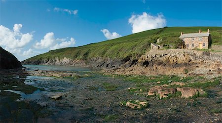 cove port quin cornish coast north cornwall england uk Stock Photo - Budget Royalty-Free & Subscription, Code: 400-05036747