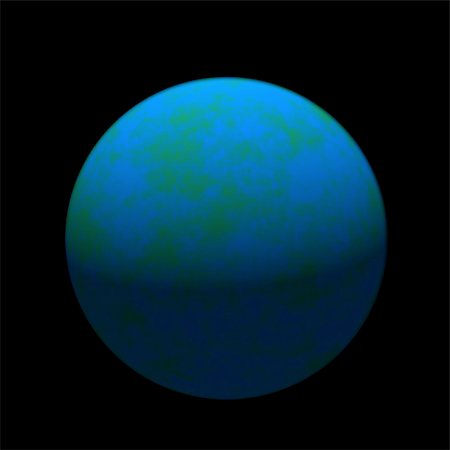 planet pluto - Illustration of a Blue planet Stock Photo - Budget Royalty-Free & Subscription, Code: 400-05036889