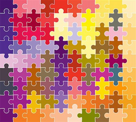 jigsaw puzzle pattern Stock Photo - Budget Royalty-Free & Subscription, Code: 400-05036907