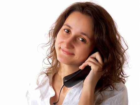 sales call training - Young businesswoman having a phone call Stock Photo - Budget Royalty-Free & Subscription, Code: 400-05037060