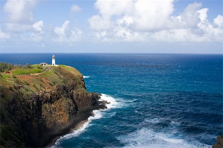 Kilauea lighthouse in Kauai, Hawaii Stock Photo - Budget Royalty-Free & Subscription, Code: 400-05037225