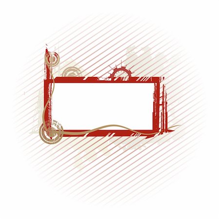 simsearch:400-04043485,k - Vector abstract industrial frame with lines #2 Stock Photo - Budget Royalty-Free & Subscription, Code: 400-05038805