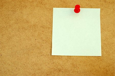 post it note on notice board picture - with empty cards Stock Photo - Budget Royalty-Free & Subscription, Code: 400-05038922