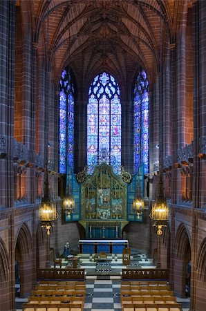 Lady Chapel inside Liverpool Cathedral, Liverpool, England Photographie de stock - Aubaine LD & Abonnement, Code: 400-05039098