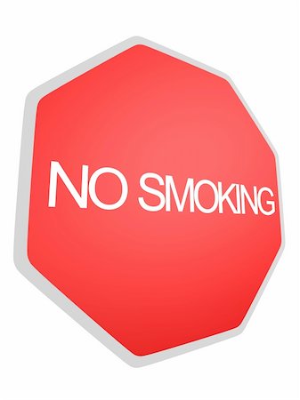 stop sign smoke - 3d rendered illustration of a red sign for no smoking Stock Photo - Budget Royalty-Free & Subscription, Code: 400-05039617