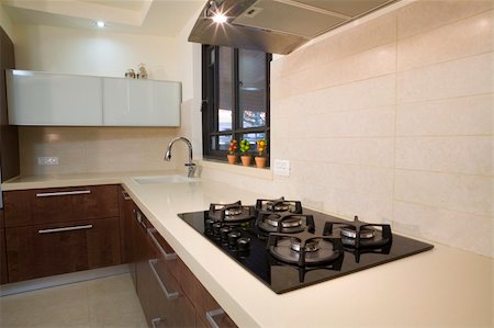 kitchen room modern design/luxury kitchen Stock Photo - Budget Royalty-Free & Subscription, Code: 400-05039712