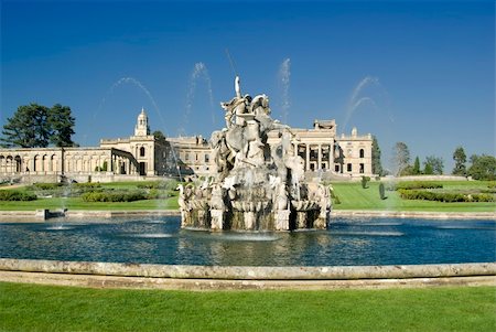 stately house - The Perseus and Andromeda fountain at Witley Court Country House Worcestershire Midlands England. Stock Photo - Budget Royalty-Free & Subscription, Code: 400-05030667