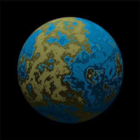 planet pluto - Illustration of a Blue planet Stock Photo - Budget Royalty-Free & Subscription, Code: 400-05031042