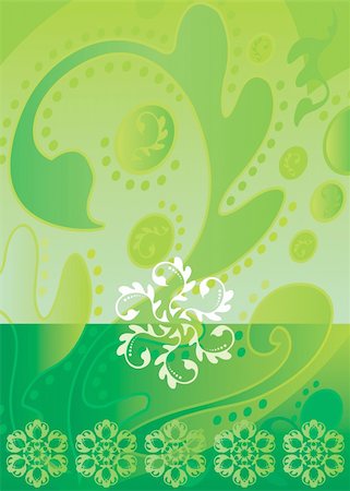 vector file of green color Batik design Photographie de stock - Aubaine LD & Abonnement, Code: 400-05031326
