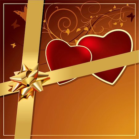 Valentines Gift -  background illustration with Love theme as vector Stock Photo - Budget Royalty-Free & Subscription, Code: 400-05032016