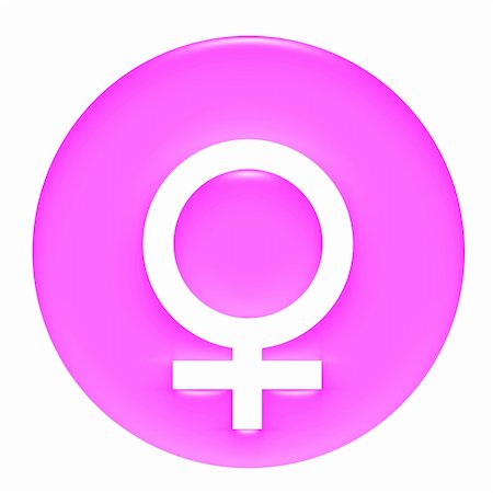 simsearch:400-03941698,k - Female Symbol 3D Pink Gel Framed Stock Photo - Budget Royalty-Free & Subscription, Code: 400-05032256