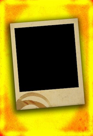simsearch:400-05032591,k - old blank photo frame with coffee stain against yellowed background Foto de stock - Super Valor sin royalties y Suscripción, Código: 400-05032492