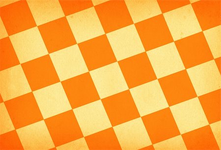 chessboard style vintage paper background in orange tones Stock Photo - Budget Royalty-Free & Subscription, Code: 400-05032641