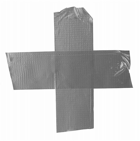 ruban-cache - crossed duct tape pieces on white Photographie de stock - Aubaine LD & Abonnement, Code: 400-05032989