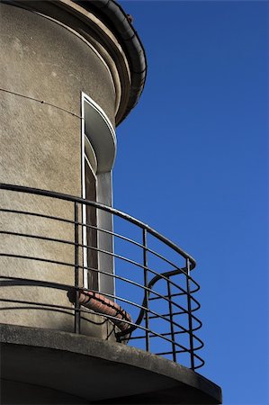 Details of the urban architecture-balcony against the sky Stock Photo - Budget Royalty-Free & Subscription, Code: 400-05033145