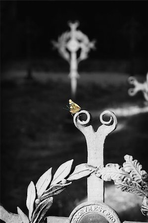 Gravestones an Crosses in the Monastery, Italy Photographie de stock - Aubaine LD & Abonnement, Code: 400-05033658