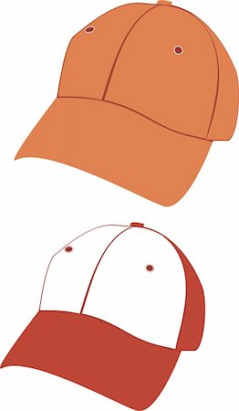 sun visor hat - Baseball cap on white background Stock Photo - Budget Royalty-Free & Subscription, Code: 400-05033802
