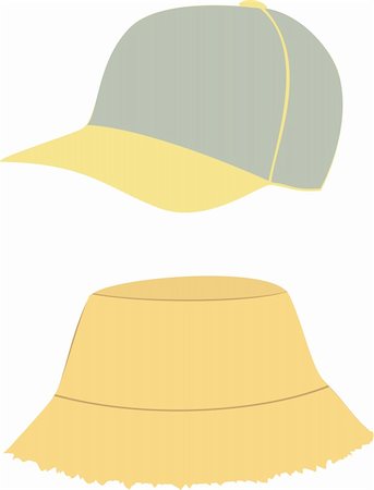 sun visor hat - Baseball cap on white background Stock Photo - Budget Royalty-Free & Subscription, Code: 400-05033803