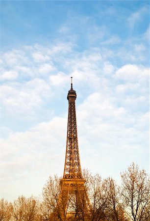 simsearch:400-04027720,k - The Eiffel Tower  - paris France Fotografie stock - Microstock e Abbonamento, Codice: 400-05044242