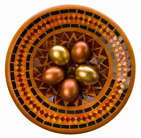 simsearch:400-05040794,k - Beautiful Easter eggs lay on a celebratory dish Stock Photo - Budget Royalty-Free & Subscription, Code: 400-05044901
