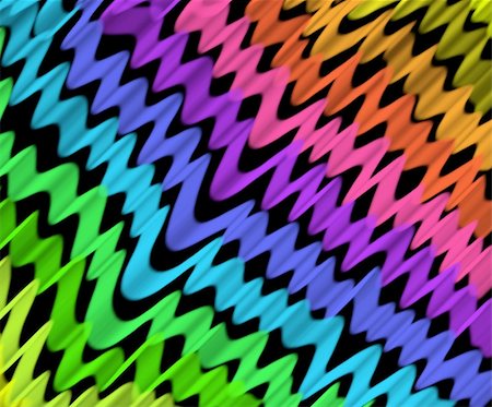 Crazy background with coloured ripple waves, crazy eyes Stockbilder - Microstock & Abonnement, Bildnummer: 400-05045445