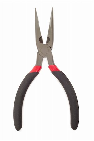 simsearch:400-04996705,k - Small electrician pliers isolated with clipping path over white background Photographie de stock - Aubaine LD & Abonnement, Code: 400-05045535