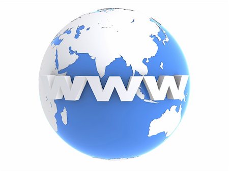 simsearch:400-04000799,k - 3d rendered illustration of a globe and an internet sign Foto de stock - Super Valor sin royalties y Suscripción, Código: 400-05045818