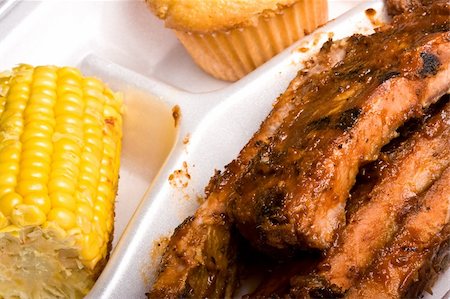 fresh spicy tasty hot off the grill ribs Stock Photo - Budget Royalty-Free & Subscription, Code: 400-05045883